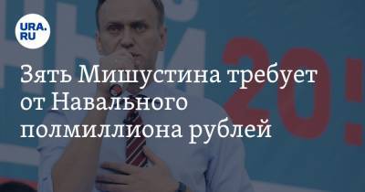 Зять Мишустина требует от Навального полмиллиона рублей