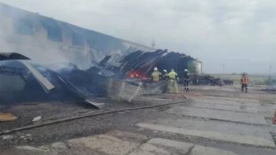 Пожар на складах завода минеральных вод в Ставрополье локализовали