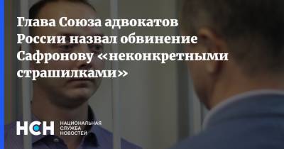 Глава Союза адвокатов России назвал обвинение Сафронову «неконкретными страшилками»