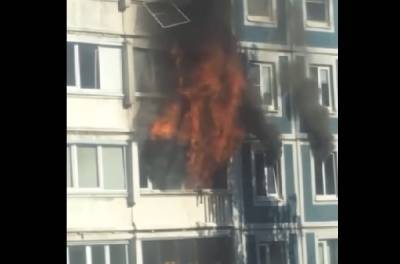 Нетрезвых жильцов удалось спасти из горящей квартиры на Стародеревенской улице