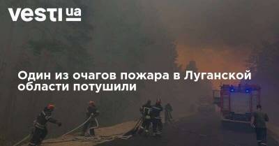 Один из очагов пожара в Луганской области потушили