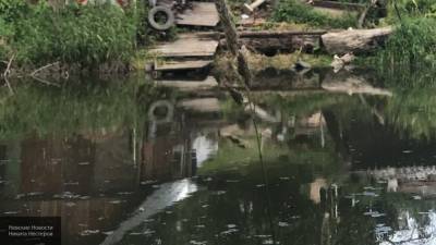 Жительница Петербурга сообщила о выбросе неизвестных жидких отходов в реку Славянка