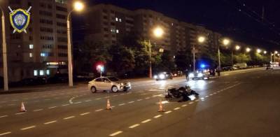 В Минске госпитализировали 24-летнего мотоциклиста