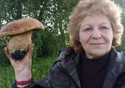 Скопинские грибники нашли белый гриб весом 750 г