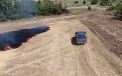 Опубликовано видео вероятного начала пожаров в Луганской области