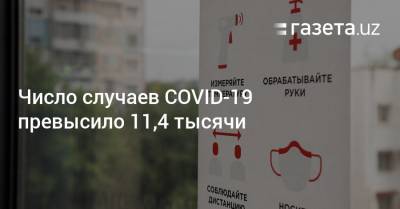 Число случаев COVID-19 превысило 11,4 тысячи