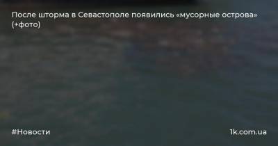 После шторма в Севастополе появились «мусорные острова» (+фото)