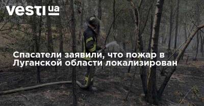 Спасатели заявили, что пожар в Луганской области локализирован