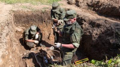 На месте концлагеря под Псковом найдены останки 27 человек