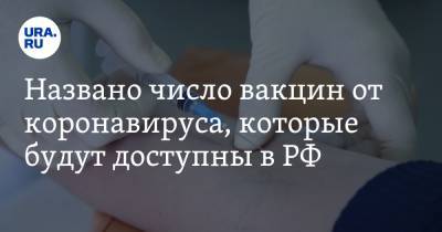 Названо число вакцин от коронавируса, которые будут доступны в РФ. Прогноз главы Минздрава