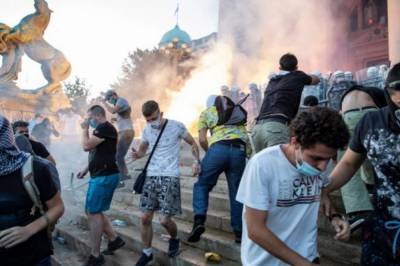 Россия пытается обвинить Украину в причастности к протестам в Сербии, – посольство