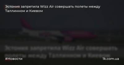Эстония запретила Wizz Air совершать полеты между Таллинном и Киевом