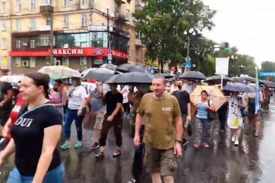 Надежды Кремля не оправдались, 1 августа в Хабаровске начались дожди и продолжились протесты