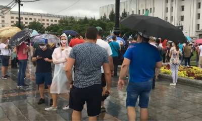 Мэрия Хабаровска утверждает, что за неделю число митингующих за Фургала сократилось вдвое