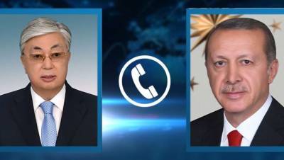 Токаев и Эрдоган по телефону обсудили эпидситуацию с пандемией Covid-19 в обеих странах