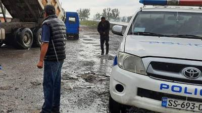 Водитель самосвала погиб при строительстве дороги на юге Грузии