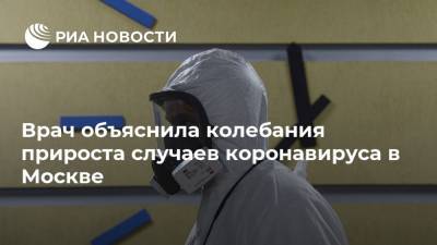 Врач объяснила колебания прироста случаев коронавируса в Москве
