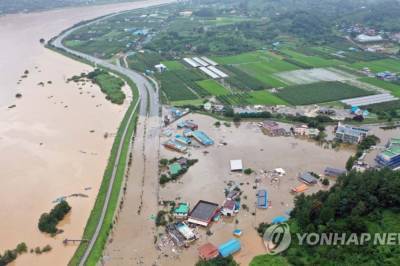 Из-за наводнения в Южной Корее погиб 31 человек, 11 пропали без вести