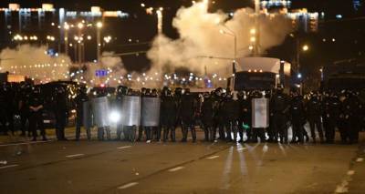 Ночью в Минске прошли акции протеста