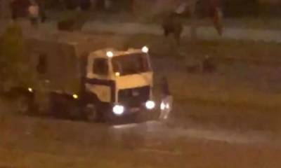 В Минске автозак задавил протестующего (18+)