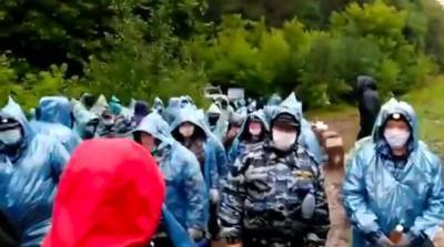На Куштау приехал ЧОП и не пускает активистов к палаточному лагерю