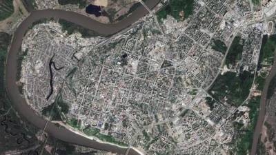 В сети появились снимки Уфы со спутника от Роскосмоса
