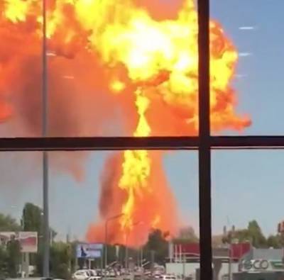 В Волгограде при взрыве цистерны с газом пострадали люди