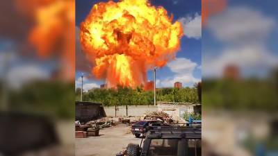 Взрыв газовой цистерны в Волгограде попал на видео