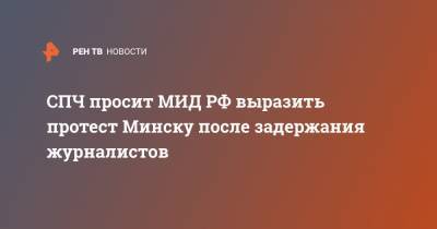 СПЧ просит МИД РФ выразить протест Минску после задержания журналистов