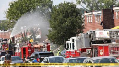 В Балтиморе произошёл взрыв газа в трёх домах