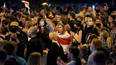 Протестующих вытеснили из центра Минска