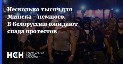 Несколько тысяч для Минска - немного. В Белоруссии ожидают спада протестов