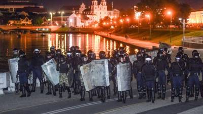 МВД Белоруссии сообщает об одном погибшем в ходе акций протеста в Минске