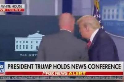 Трамп резко прервал пресс-конференцию из-за стрельбы возле Белого дома