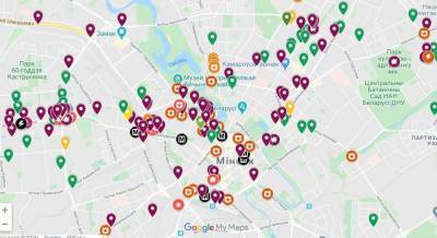 Google создал постоянно обновляющуюся карту протестов в Минске