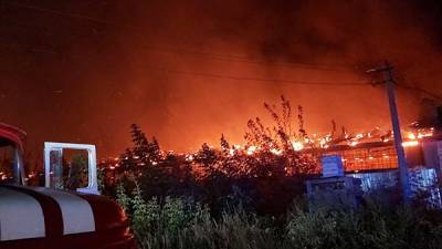 В Ульяновске произошел пожар на территории патронного завода