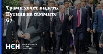 Дональд Трамп - Владимир Путин - Трамп хочет видеть Путина на саммите G7 - nsn.fm - Россия - США