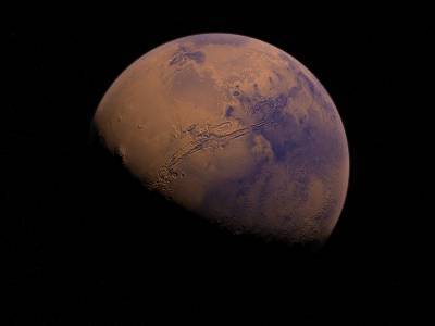 На Марсе появилось густое облако протяженностью 1,8 тысяч километров