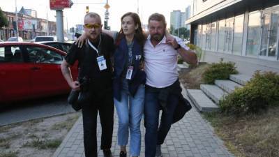 В ходе протестов в Минске пропали и пострадали несколько журналистов