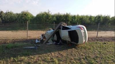 На Кубани иномарка врезалась в столб – водитель погиб