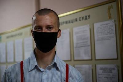 Акция у посольства Беларуси в Киеве: задержанного Кольченко суд признал виновным в хулиганстве