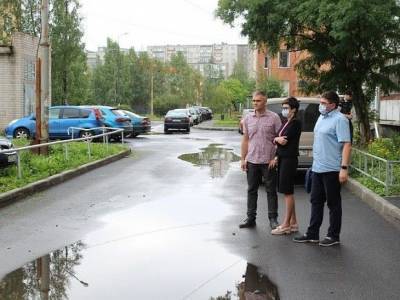 Депутат из Петрозаводска на выездном заседании с многочисленными экспертами обсудил лужу во дворе