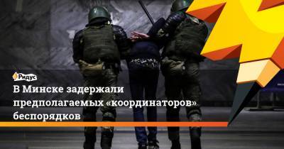 В Минске задержали предполагаемых «координаторов» беспорядков