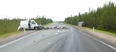 Появились подробности ДТП грузовика с микроавтобусом на севере Карелии – в аварии погибли двое