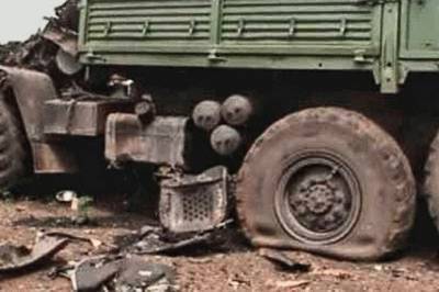 Оккупанты потеряли двоих боевиков в ДТП на Бахмутке