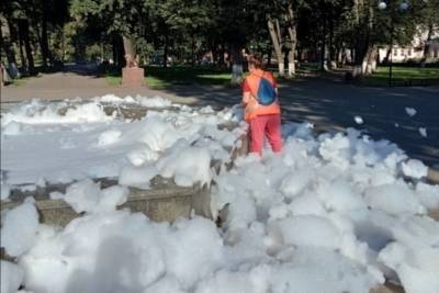 В Тверской области нашли человека, залившего пеной фонтан