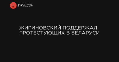 Жириновский поддержал протестующих в Беларуси