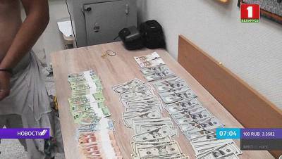 Белорусские СМИ показали валюту, найденную у подозреваемого в подкупе протестующих