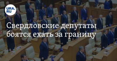 Свердловские депутаты боятся ехать за границу