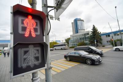 В Москве изменили режим работы светофоров на 20 пешеходных переходах